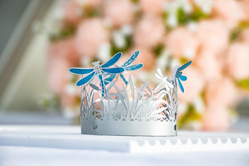 Blue Dragonfly Decorative Flameless LED Candle