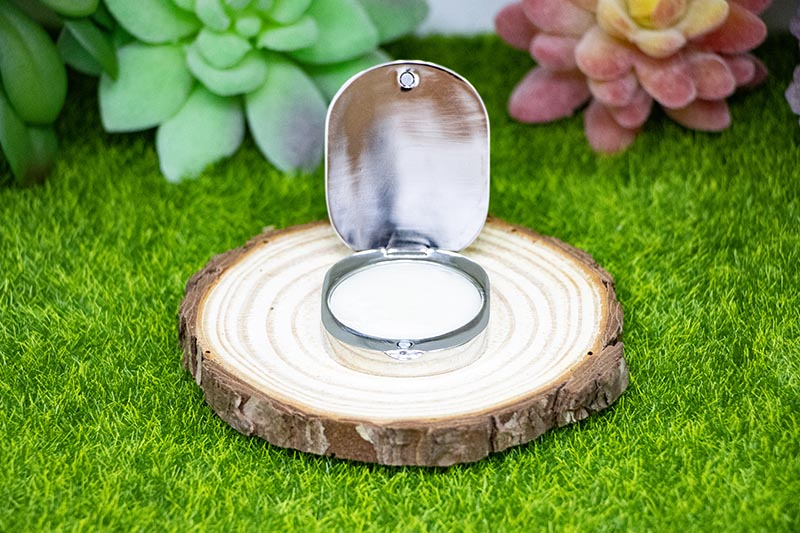 Luxury Silver Metal Solid Perfume