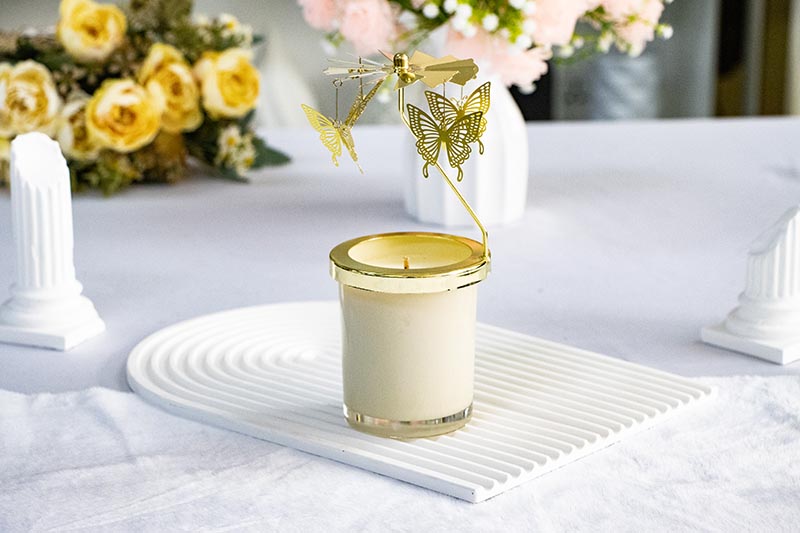 Spinning Metal Butterfly Aromatherapy Candle