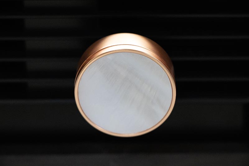 Elegant Rose Gold Round Car Vent Clip Aroma Diffuser