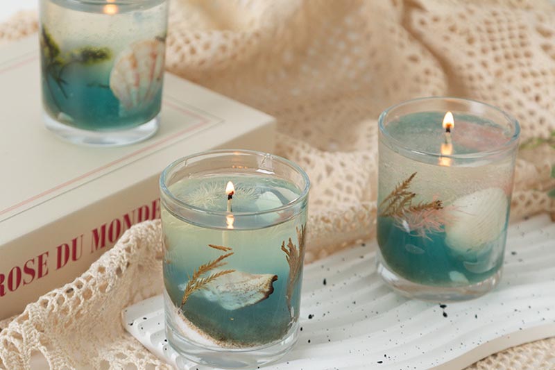 Fresh Ocean Breeze Jelly Candle for a Coastal Vibe
