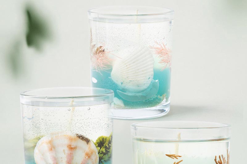 Fresh Ocean Breeze Jelly Candle for a Coastal Vibe