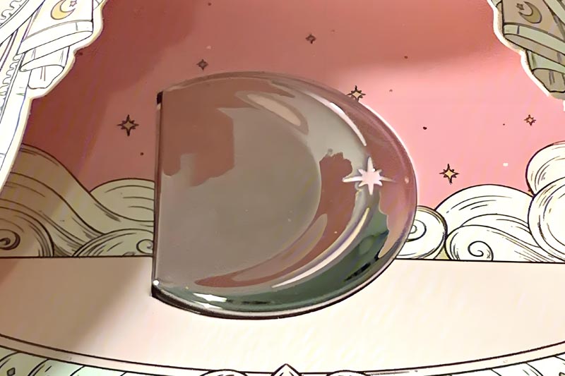 Moon-Shaped Metal Solid Perfume for Elegant Gifting