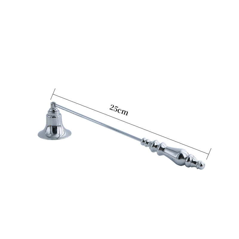 Elegant Silver Metal Candle Snuffer for a Refined Touch