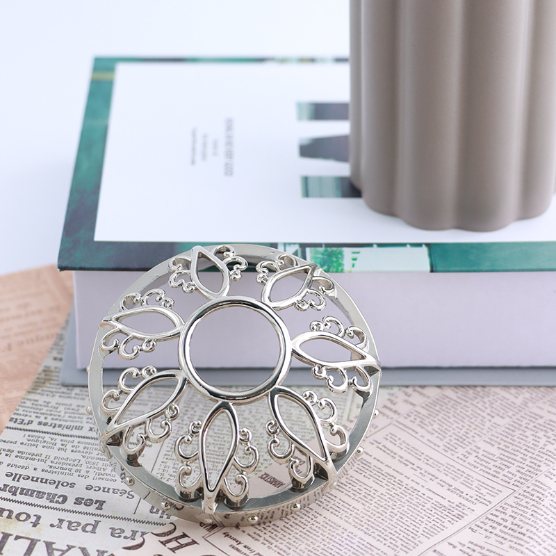 Silver Filigree Metal Candle Lid &ndash; Elegant & Functional