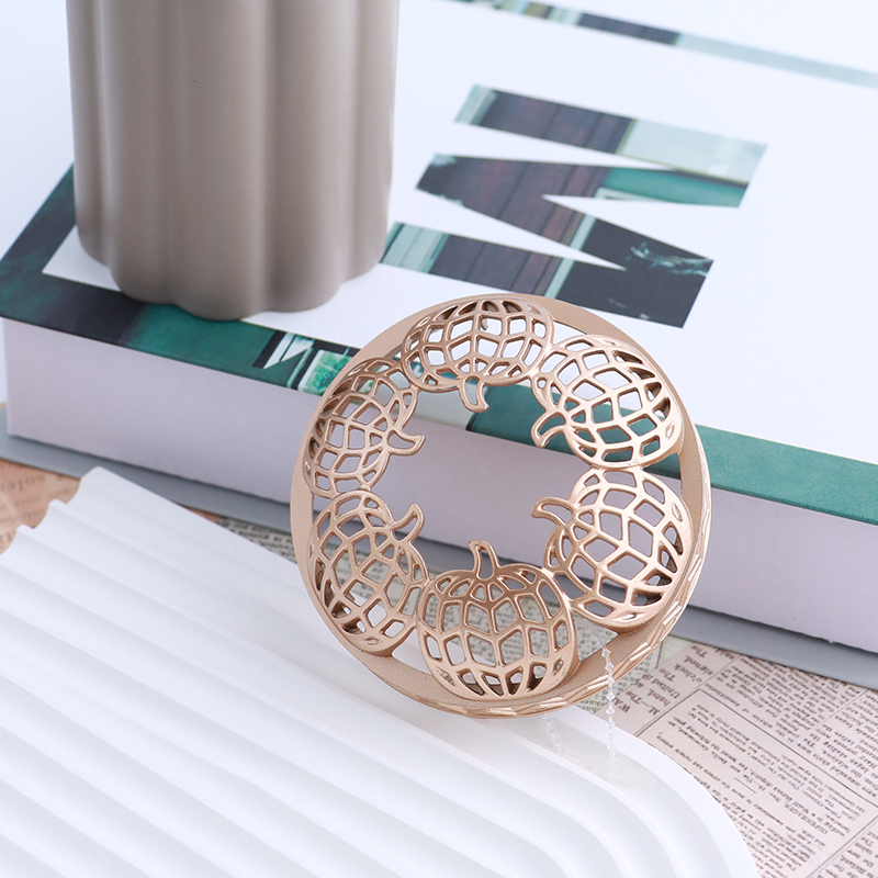 Elegant Rose Gold Metal Lid for Scented Candles