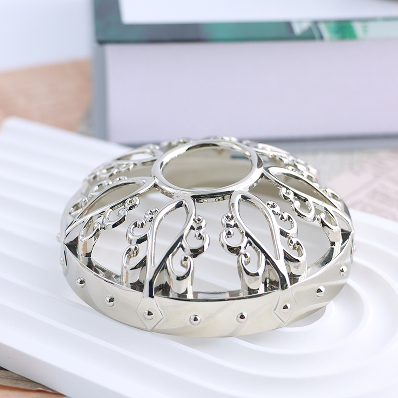 Silver Filigree Metal Candle Lid &ndash; Elegant & Functional