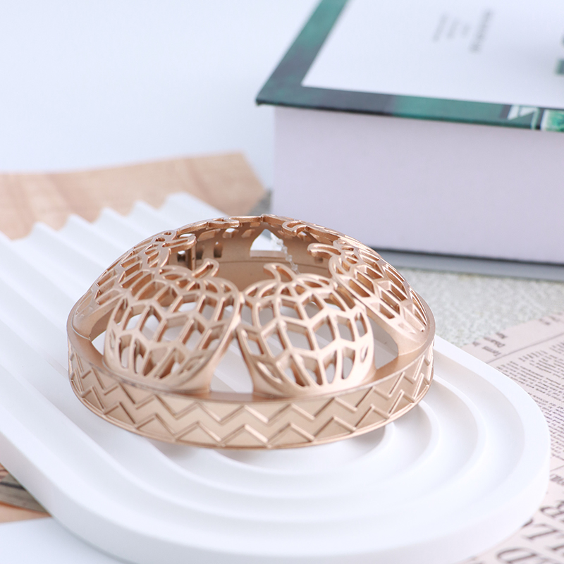 Elegant Rose Gold Metal Lid for Scented Candles