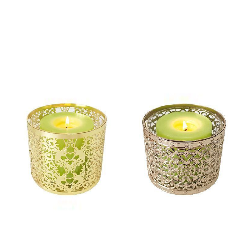 Collection of Metal Candle Holders with Heart & Love Cutouts